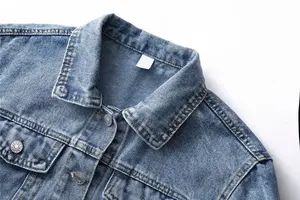 Premium Oversized <b>Women</b> denim <b>Jacket</b> Long Sleeve Casual Outerwear Relaxed Fit Comfortable Streetwear Fashion Everyday Outfit - Product Image 5