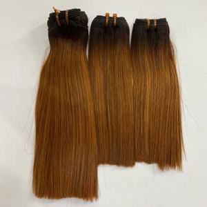 OMBRE Bone Straight Hair Virgin Vietnamese Hair Bundles With Lace Front Closure 100 Virgin Hair Bundles <b>for</b> <b>Black</b> <b>Women</b> - Product Image 2