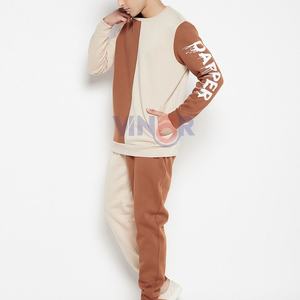 Survêtement polaire surdimensionné unisexe 2 pièces personnalisé Jogging à capuche pour hommes Streetwear solide respirant grande taille écran d'hiver - Product Image 2