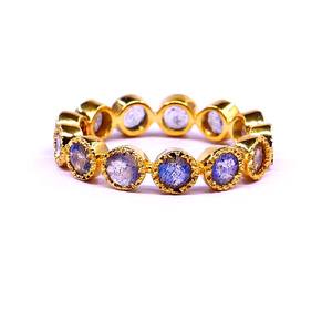 Bague de fiançailles classique en argent sterling 925 pour femmes, pierres précieuses en labradorite réglables, plaquée or, bagues tendance à la mode, Gemvanity - Product Image 5