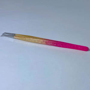 Pince à épiler professionnelle d'extension de cils de Volume pour une adhérence parfaite aux cils de 0.03mm ne glisse jamais les meilleurs embouts de fibre - Product Image 2