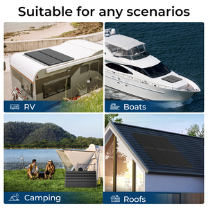 แผงโซลาร์เซลล์แบบแข็งแรง ทนทาน ปรับแต่งได้ ประสิทธิภาพสูง 22% กันน้ำ สำหรับสถานีไฟฟ้ากลางแจ้ง แผงโซลาร์เซลล์ติดหลังคา - Product Image 6