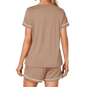 Nueva llegada chándal de verano cómodo 100% algodón de moda sólido cordón cintura nuevos chándales de verano de moda - Product Image 2