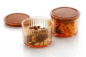 Juego de 1 Recipiente para Frutos Secos Shahi, Redondo, Hermético, Acabado Brillante, Libre de BPA, Apto para Congelador, Multiusos, Ideal para Regalo - Product Image 3