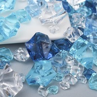 Cubes de glace en agate simulée, petites pierres précieuses mélangées, glace pilée en acrylique, accessoires de photographie, accessoires de bijouterie DIY