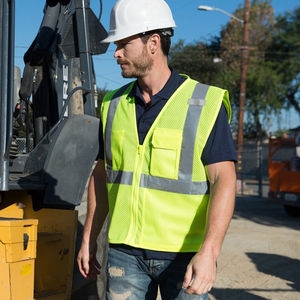 เสื้อกั๊กนิรภัย ANSI Class 1 สีพื้น ขนาดสั่งทำได้ ขายดีที่สุด ผลิตจากโพลีเอสเตอร์ รับทำโลโก้ตามสั่ง OEM/ODM คุณภาพสูง ขายส่ง - Product Image 3