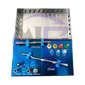 Kit d'implantation dentaire manuel, disque de scie, dilatateur osseux, burin, instruments chirurgicaux et accessoires de perçage, kit de chirurgie implantaire Wenquar - Product Image 4