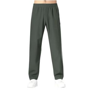 กางเกงขายาวทรงตรงผ้าย้อมสีแบบ Coldstore เอวยางยืดน้ำหนักเบา - Product Image 2