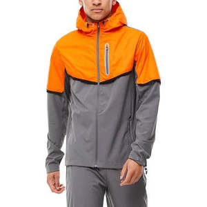 Survêtements d'hiver coupe-vent en nylon de haute qualité conception personnalisée bloc de couleur survêtement de sport respirant à capuche lourd unisexe - Product Image 3