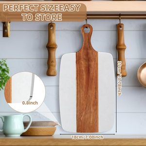 Tabla de Cortar de Madera Blanca Natural para Carne, Verduras y Queso - Ecológica y Apta para Lavavajillas - Product Image 5