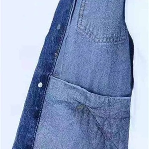 Vestes en jean pour hommes OEM, surdimensionnées, manches longues, basiques, boutonnées, avec poches, taille plus - Product Image 3