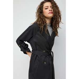 Abrigo Largo con Cuello Doble 100% Poliéster - Product Image 3