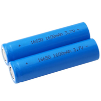 Batterie rechargeable cylindrique au lithium-ion haute capacité 16650 1600mAh 3.7V pour lampes de poche et mini appareils LED 16340 14650
