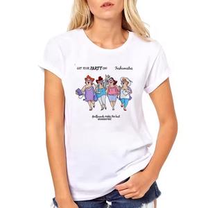 Camiseta Premium de diseño personalizado para mujer, Camiseta de algodón transpirable de varios colores para mujer, ropa diaria de verano energética para mujer - Product Image 4