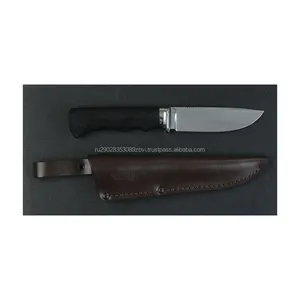 森林刀 “Metr”，配有N690锻钢刀片和解剖手柄，由异国情调的木质顶级猎刀制成