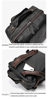 Sac à dos d'affaires en cuir véritable pour ordinateur portable, idéal pour les loisirs et les voyages en extérieur – Japon et Corée du Sud