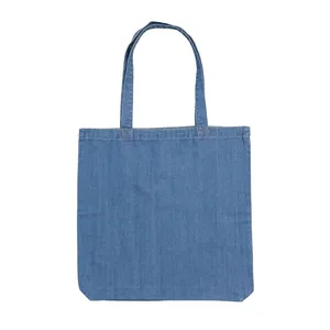 Borsa Tote in Denim Organico, Articolo Promozionale Sostenibile - Product Image 2