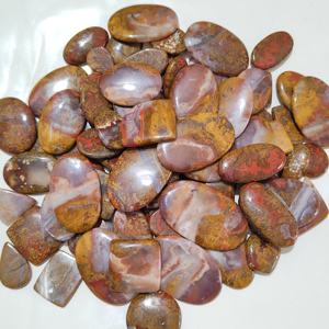 High Grade Seam Agate Natural Multi-Colour Cabochon Handmade Loose High Quality Crystal Quartz Opal Quartz Moissanite <b>Jade</b> - Product Image 2