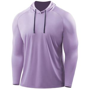 Camisa con capucha de manga larga ligera atlética de alta calidad con diseño personalizable Camisa con capucha de manga larga ligera atlética para hombre - Product Image 5