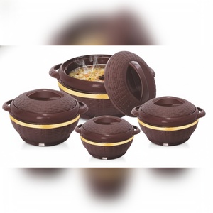 Ensemble de casseroles isothermes en plastique ANAX 750/1500/2500/5500 mL Forme ronde Qualité supérieure Utilisation domestique Fabriqué en Inde Ensemble de 4 - Product Image 1