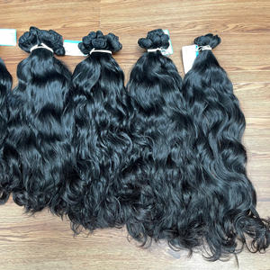 Prêt à expédier!!! Cheveux vietnamiens bruts naturels ondulés profonds cheveux bouclés 100% extension de cheveux humains de l'usine du Vietnam - Product Image 6