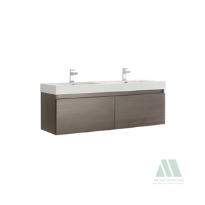 Grifo de baño de diseño moderno clásico de alta calidad ODM/OEM Tocadores de madera maciza de roble/Pino/ACACIA de fabricante de Vietnam - Product Image 3