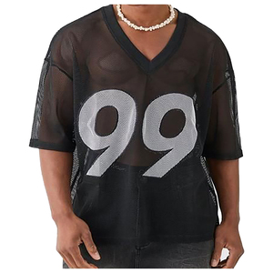 T-shirts en maille Boxy personnalisés conçus Maillot de fitness à manches courtes en maille haute Nouveauté innovante Derniers T-shirts en maille Boxy Fit - Product Image 4