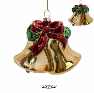 Glass <b>Christmas</b> Figurine Ornaments Classic Handcrafted Full Color Holiday Decorations - Product Image 6