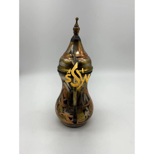 Diseño ventajoso, utensilios de mesa hechos a mano, olla Dallah, patrón de aspecto único, cafetera de Metal y tetera para servir a un precio asequible - Product Image 5