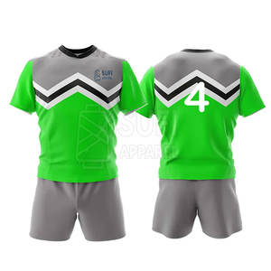 Nouveaux ensembles de maillots de rugby de haute qualité, séchage rapide, respirants, écologiques, antibactériens, 100% polyester, vente en gros - Product Image 3