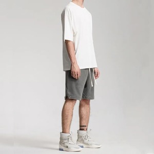 New Summer Casual Men's Acid Washed Eco-Friendly Quick Dry Cotton Short Pants Vintage Loose Sports Trousers <b>High</b> Street - Product Image 5
