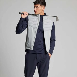 Cómoda chaqueta de golf con cremallera 1/4 para hombre-Absorbe la humedad y es elástica, ideal para uso activo y deportivo - Product Image 4