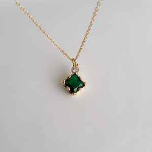 <b>Emerald</b> Green Jewel 925 Sterling Silver 14k <b>Gold</b> Plated Vintage Filigree Charm <b>Necklace</b> Bridgerton Elegant Gift IGI Certified - Product Image 6