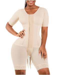 महिलाओं के लिए हिप-लिफ्टिंग और ट्यूमर-सख्त एक-टुकड़ा शरीर-आकार-महिलाओं के लिए बटन और क्रॉच-ओपन बॉडीसूट के साथ - Product Image 5