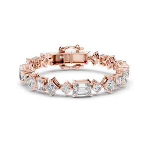 Bracelet tennis en diamants de laboratoire 20,07 CT, diamants CVD VVS-VS-EF, or 18 carats, 14 carats, 10 carats et argent 925, rose, jaune - Product Image 2