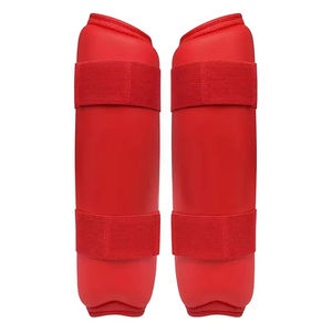Espinilleras de Cuero de Nuevo Estilo, Transpirables y Ligeras, Protección para Kick Boxing y Entrenamiento de Boxeo, Hechas en Pakistán - Product Image 1