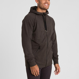 Sweat-shirts à capuche zippés pour hommes, personnalisés sur mesure, OEM, 100 % coton, écologiques, avec logo frontal, couleurs et tailles personnalisables, haute qualité, vente en gros - Product Image 4