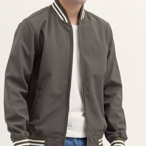 Chaqueta universitaria de lana con logotipo personalizado al por mayor para hombre, chaqueta universitaria de bombardero de béisbol con bolsillos y botones con cierre - Product Image 5