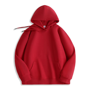 Men Unisex Pullover Hoodies Plain Heavyweight Casual Cotton Blank Oversized Hoodie - Product Image 1