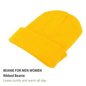 Gorro unisex para otoño e invierno con logotipo bordado personalizado acrílico cálido y cómodo gorro frío acrílico para competiciones en la playa - Product Image 3