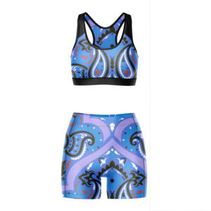 Conjunto Deportivo para Mujer, Diseño Sublimado, Bra Deportivo y Pantalones Cortos de Compresión, Ropa Deportiva para Gimnasio, Venta al Por Mayor, Nuevo - Product Image 6