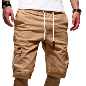 Pantalon cargo court en coton sergé avec poches zippées personnalisé OEM Short cargo chino empilé décontracté pour hommes - Product Image 1