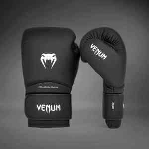 Gants de boxe noirs personnalisés Winning, gants de boxe et d'arts martiaux professionnels, gants de boxe souples Venume Winning pour hommes - Product Image 2