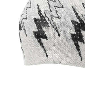 Gorro de diseñador de alta calidad con logotipo personalizado Sublimación completa Impreso Ropa de calle Gorro de invierno de punto jacquard - Product Image 5