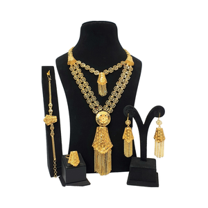 Colección exclusiva Dubai 24KT chapado en oro 6GM joyería de mujer mejor valor accesorios rellenos de oro colgante precioso chapado pesado - Product Image 1