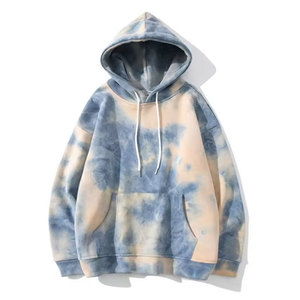 Sudadera con capucha Tie-Dye personalizada para hombre 2025, forro polar acogedor de poliéster/algodón con impresión Digital sólida para invierno - Product Image 3