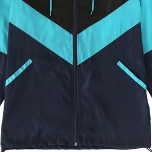 Chaqueta cortavientos de diseño más demandado para hombre, chaqueta cortavientos de mejor diseño antiarrugas de tarifa barata de colores contrastantes para hombre - Product Image 5