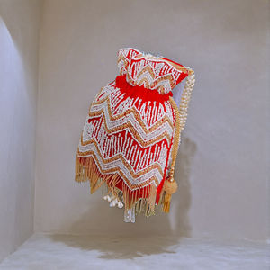 Potli de mariage royal Sac ethnique perlé et embelli fait à la main avec doublure en nylon doux de grande capacité Potli de mariage perlé fait à la main - Product Image 1