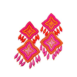 2023 pendientes de aro de moda con cuentas chapadas en oro más vendidos para bodas, fiestas, regalos de compromiso - Product Image 1