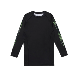 เสื้อแรชการ์ดแขนยาวของผู้ชายเสื้อออกกำลังกายสีพื้นระบายอากาศได้ดี2024ดีไซน์ล่าสุด - Product Image 1